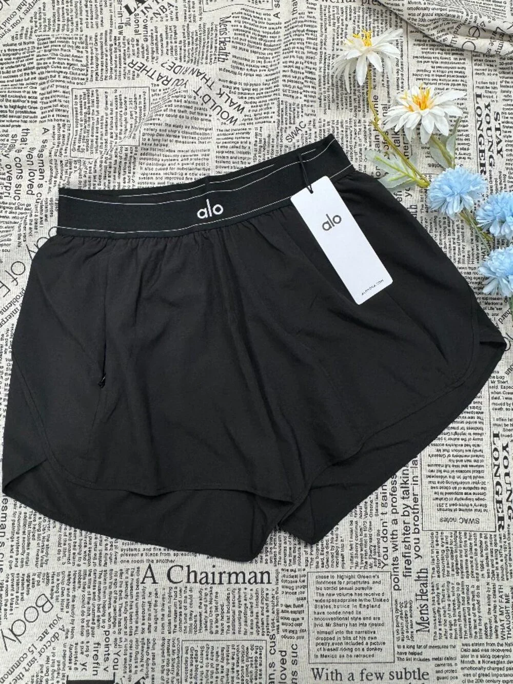 Alo Yoga🕶Lightweight Tennis Shorts Match Point Short Black🖤